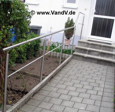 Edelstahl Treppengeländer 56
Preise auf Anfrage unter Email: info@vandv.de
Schlüsselwörter: Treppengeländer