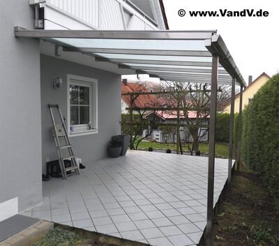 Edelstahl Überdachung 32
Preise auf Anfrage unter Email: info@vandv.de
Schlüsselwörter: Überdachung Carport