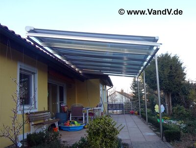 Terrassenüberdachung 8
Preise auf Anfrage unter Email: info@vandv.de
Schlüsselwörter: Überdachung Carport
